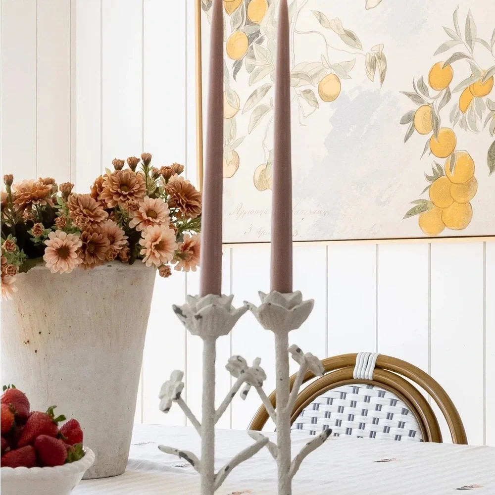 HOUSE OF JADE HOME  | FAUX BEIGE MUM STEM / Three Stem Bundle/